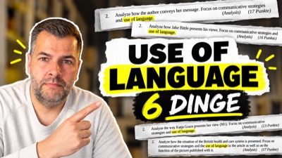 Vorschaubild: Use of language, 6 Dinge